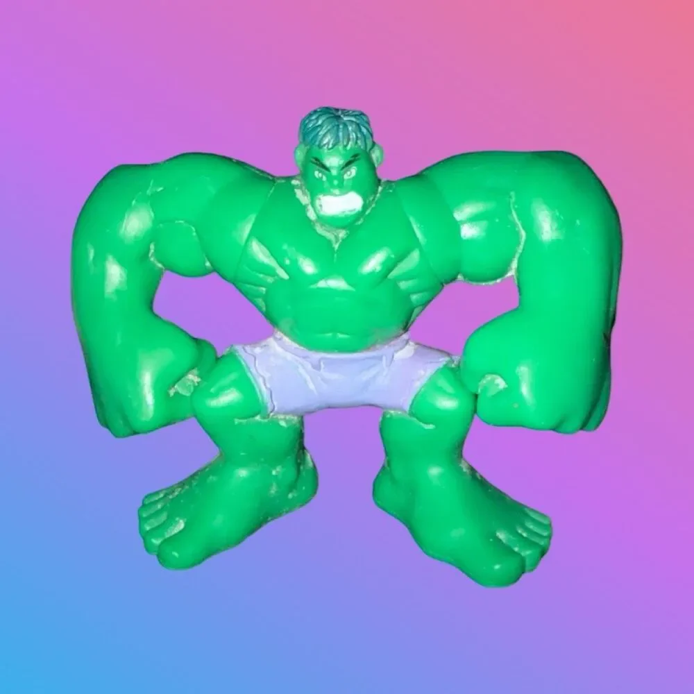 2006 Super Hero Squad Hulk & Gray Hulk Figures 2.5” B2